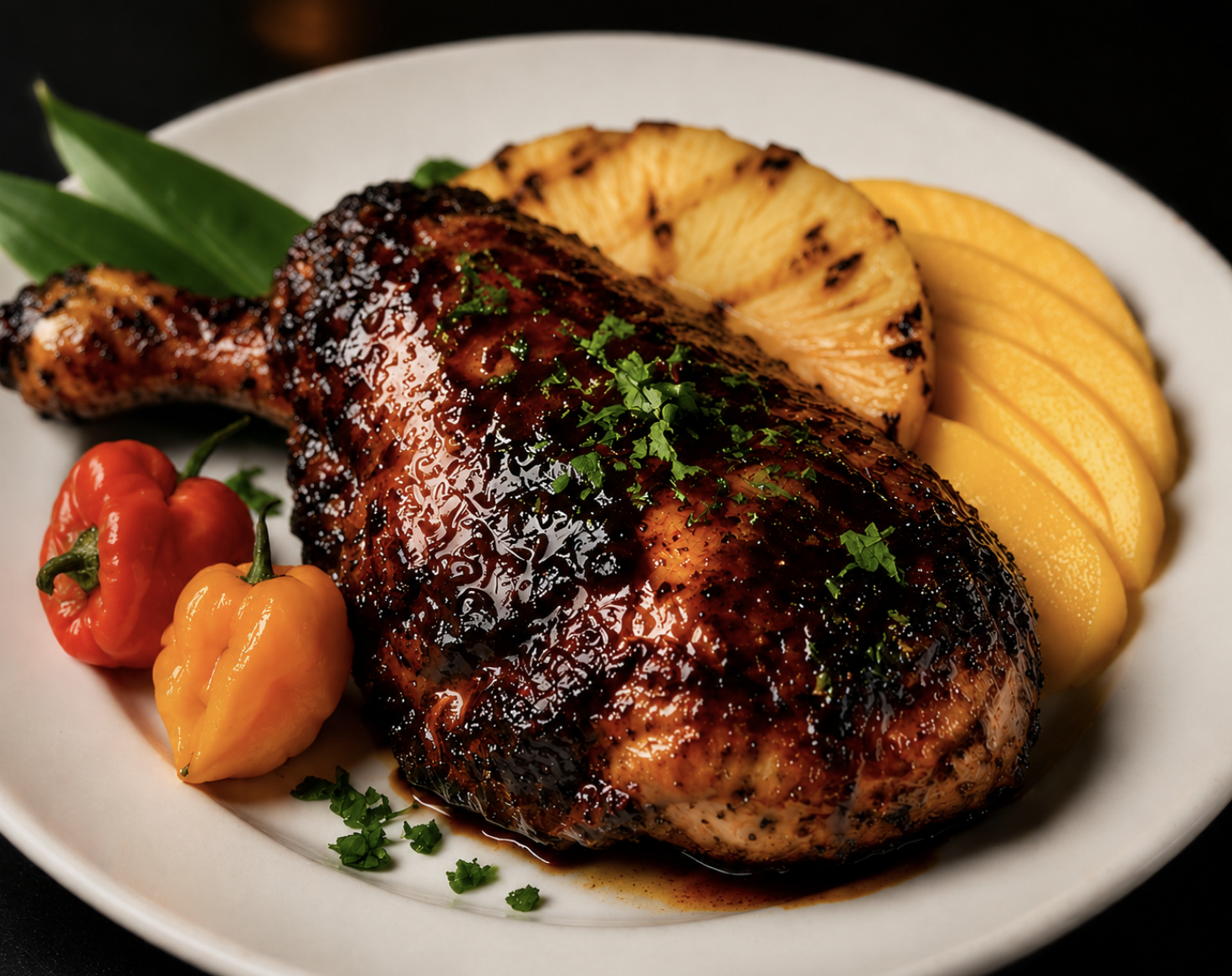 Tropical jerk chicken